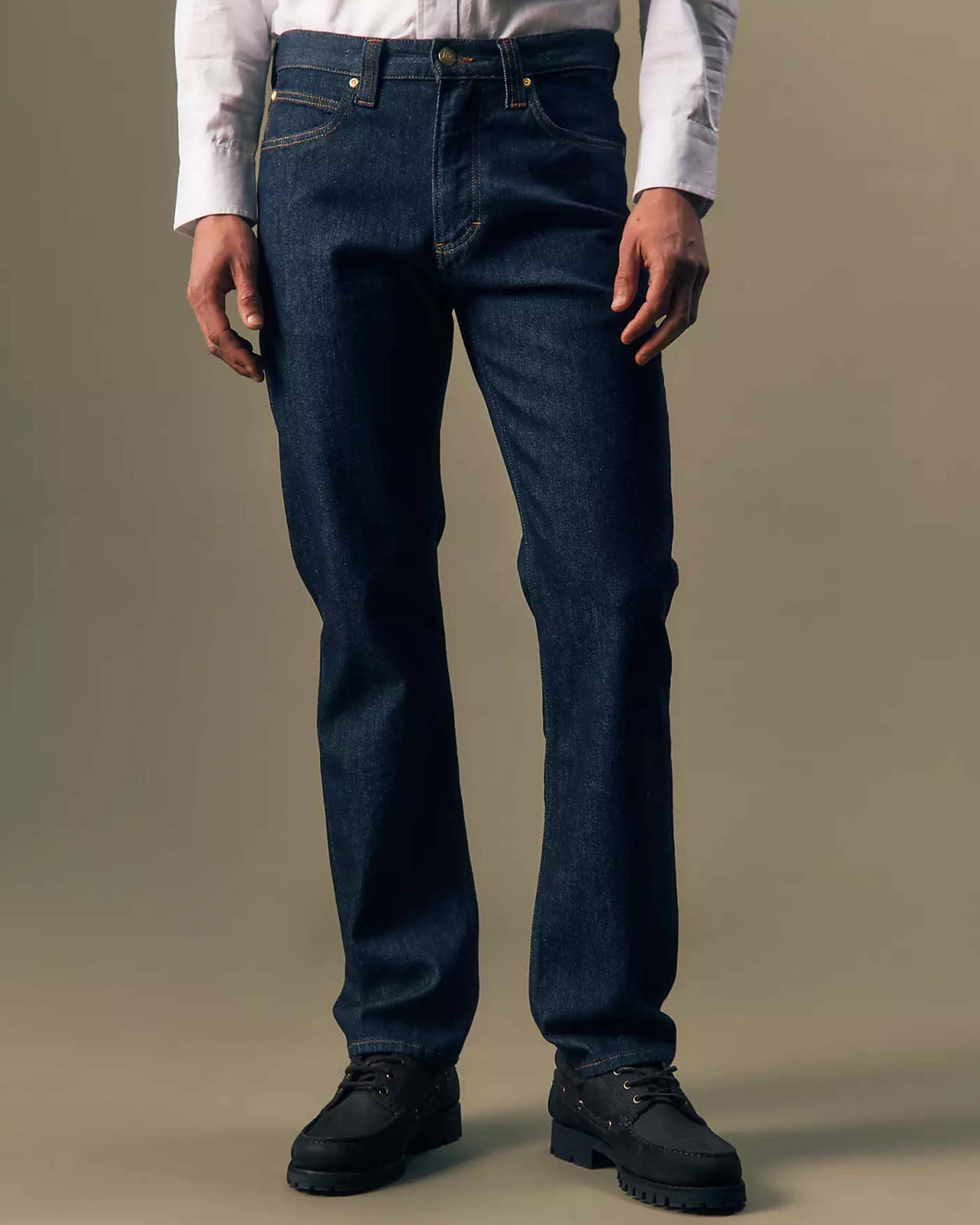 Lee Gold Regular Straight Mens Jeans - Pure Gold
