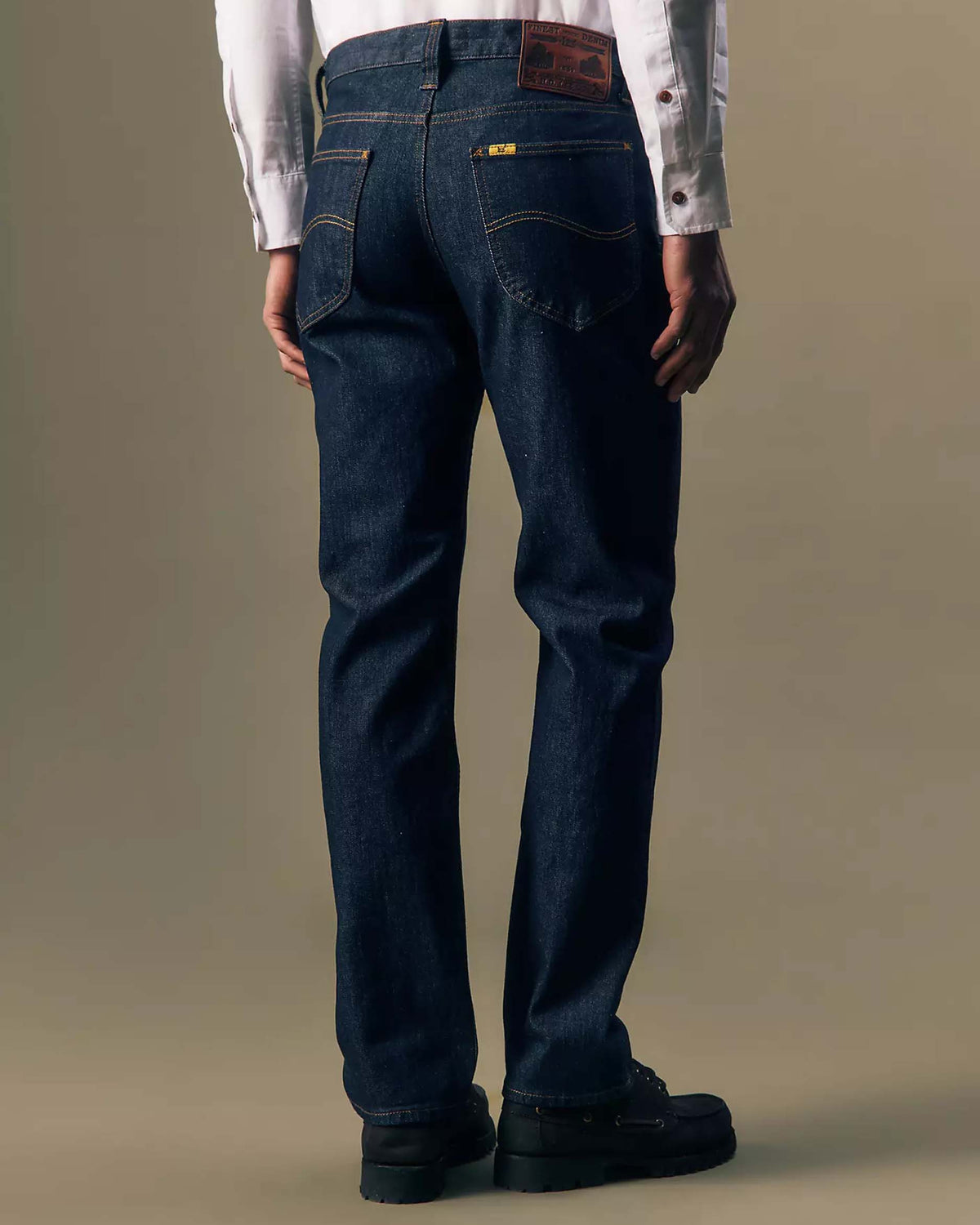 Lee Gold Regular Straight Mens Jeans - Pure Gold