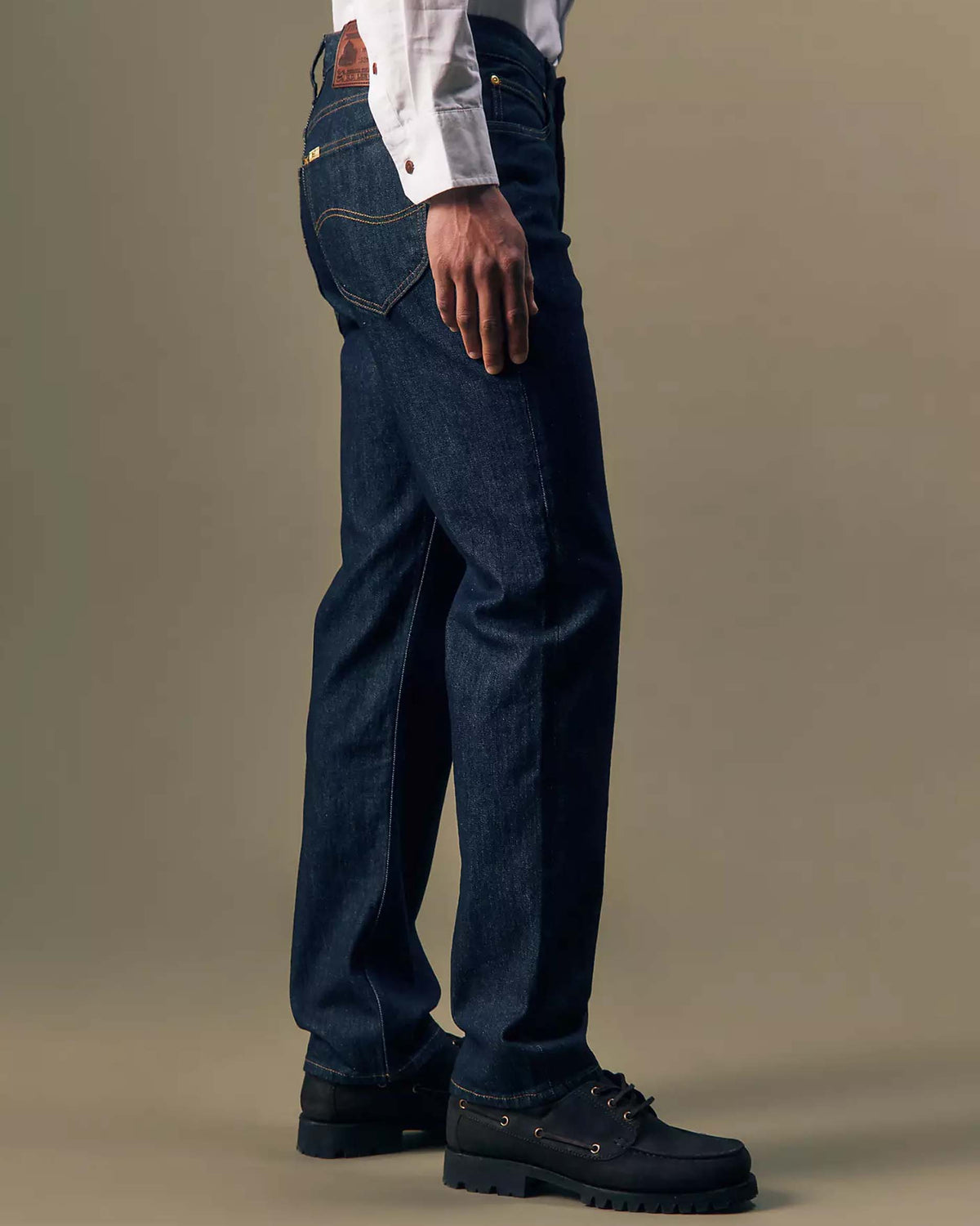 Lee Gold Regular Straight Mens Jeans - Pure Gold