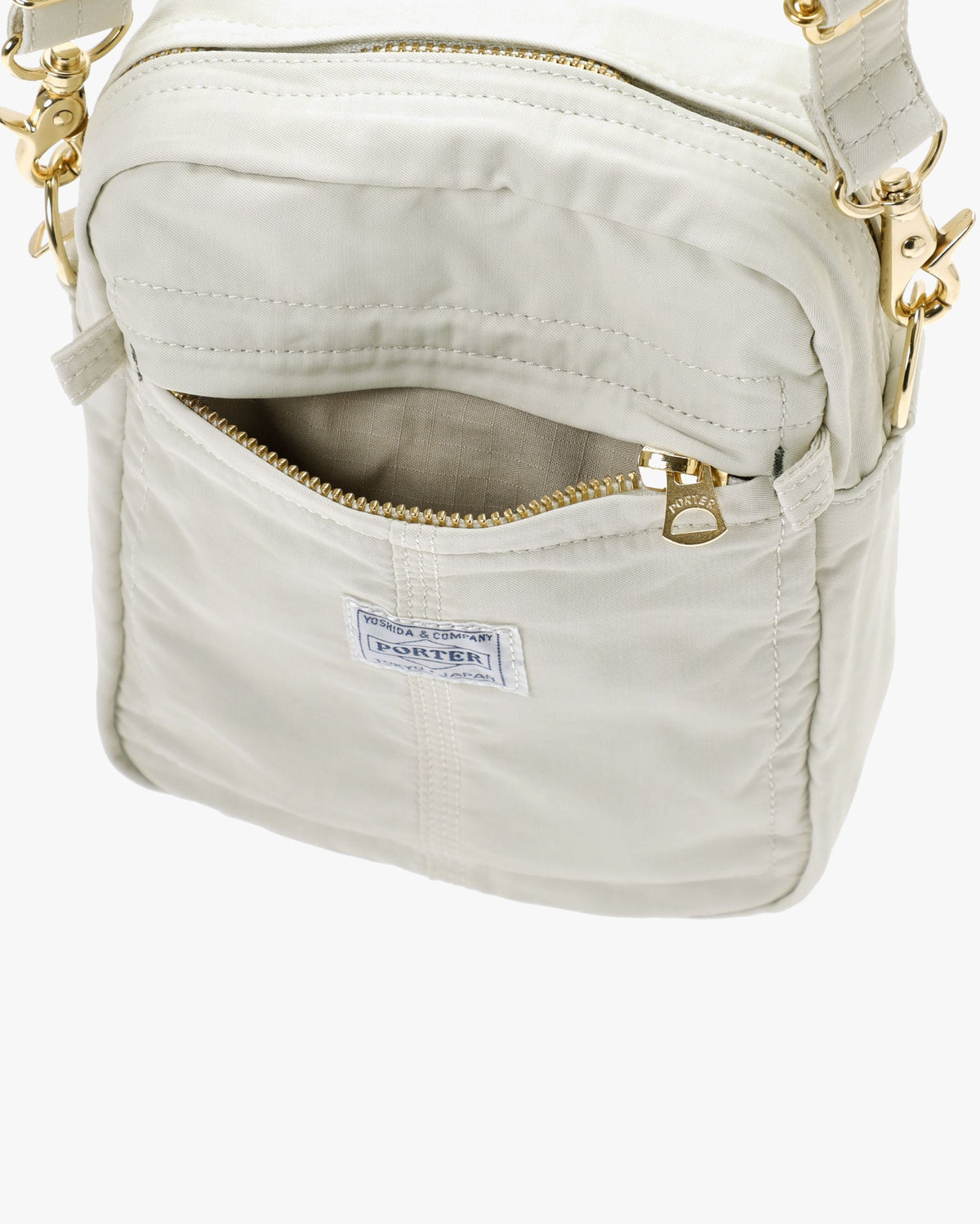 Porter-Yoshida & Co. Mile Vertical Shoulder Bag - White | Porter-Yoshida & Co. Bags | JEANSTORE