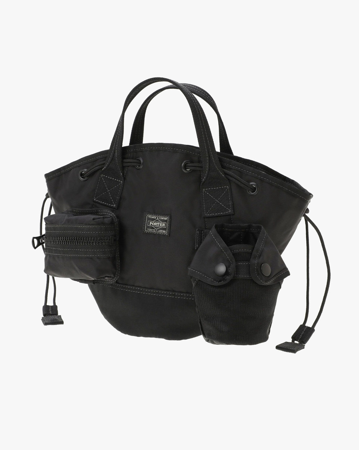 Porter-Yoshida & Co. All Scarf Tote Bag with Pouches - Black | Porter-Yoshida & Co. Bags | JEANSTORE