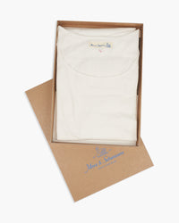 Merz b. Schwanen 114 4.6oz 1920s Loopwheeled Tee - White | Merz b. Schwanen T Shirts | JEANSTORE