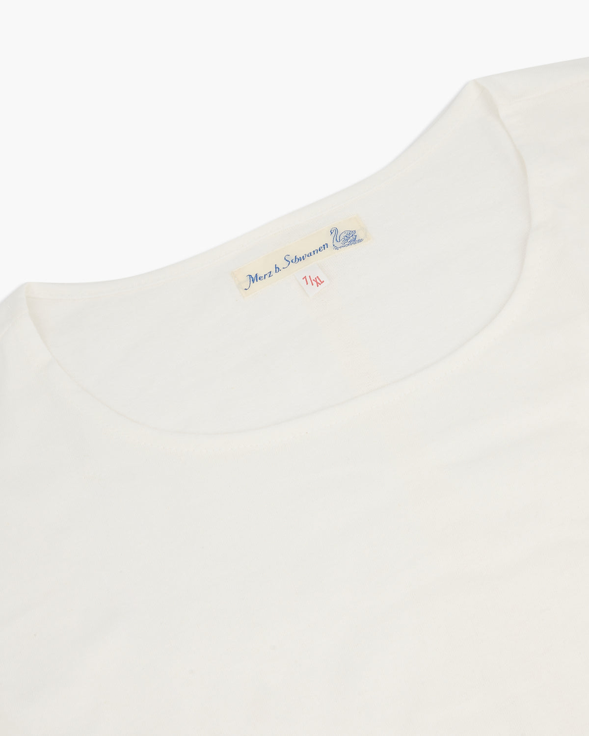 Merz b. Schwanen 114 4.6oz 1920s Loopwheeled Tee - White | Merz b. Schwanen T Shirts | JEANSTORE