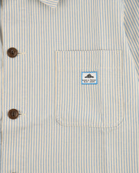 Le Mont St Michel Vins Striped Work Jacket - Blue | Le Mont St Michel Jackets & Coats | JEANSTORE