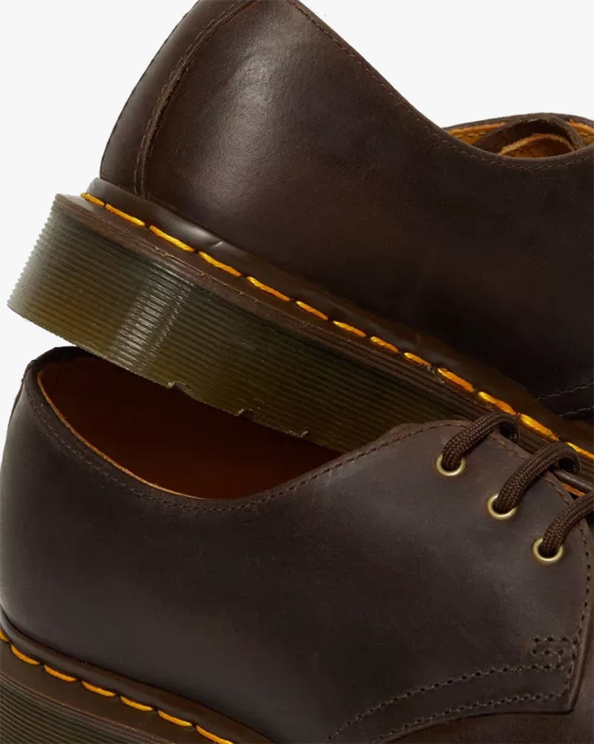 Dr Martens 1461 Shoes - Dark Brown Crazy Horse