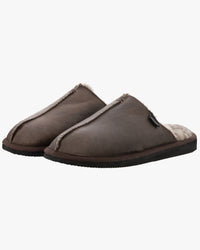Shepherd® Of Sweden Hugo Sheepskin Slippers - Stone Oiled Antique