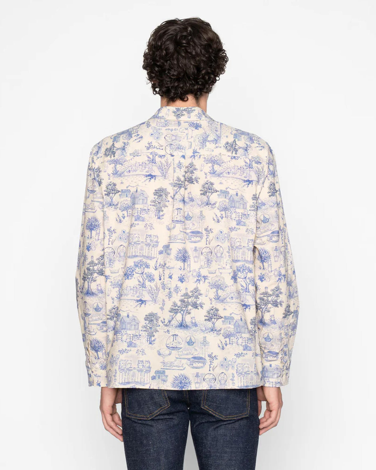 Naked & Famous Denim True Shirt - Linen Cats | Naked & Famous Denim Shirts | JEANSTORE