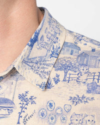 Naked & Famous Denim True Shirt - Linen Cats | Naked & Famous Denim Shirts | JEANSTORE