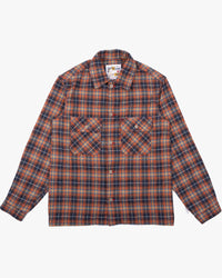 Naked & Famous Denim Triple Twist Yarn Flannel Work Shirt - Red | Naked & Famous Denim Shirts | JEANSTORE