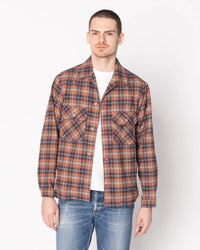 Naked & Famous Denim Triple Twist Yarn Flannel Work Shirt - Red | Naked & Famous Denim Shirts | JEANSTORE