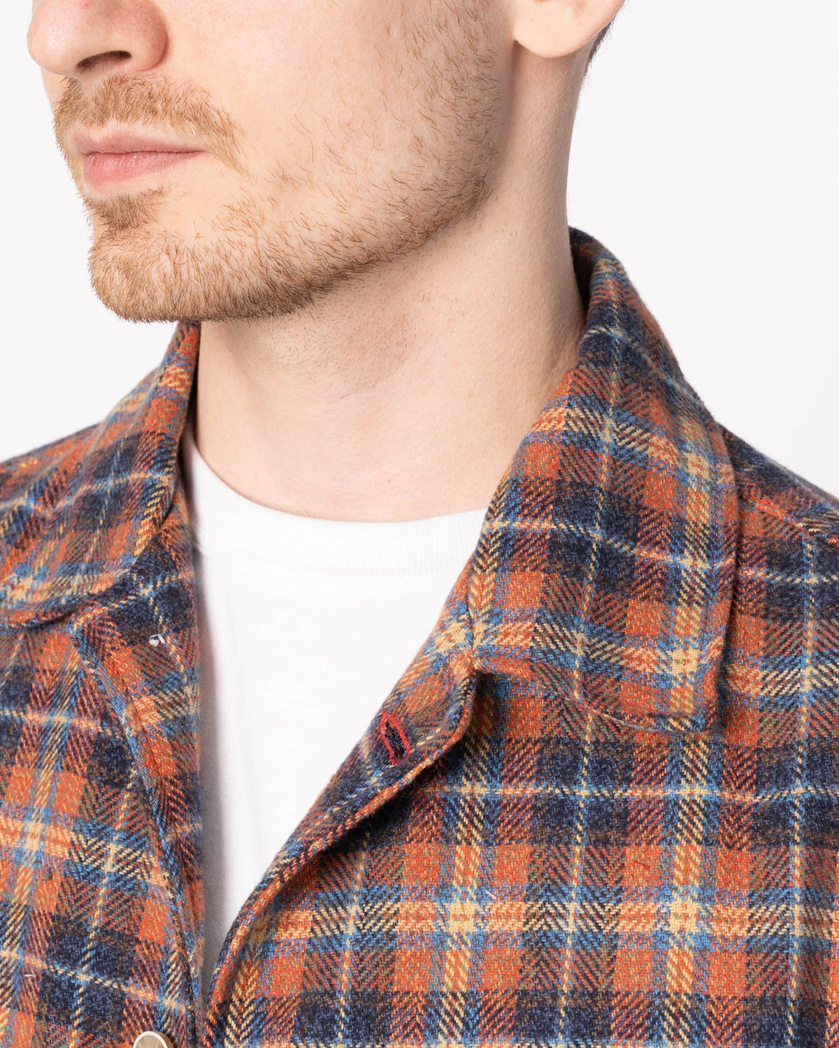 Naked & Famous Denim Triple Twist Yarn Flannel Work Shirt - Red | Naked & Famous Denim Shirts | JEANSTORE