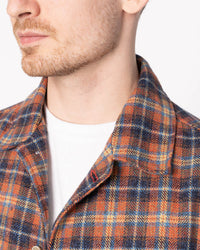 Naked & Famous Denim Triple Twist Yarn Flannel Work Shirt - Red | Naked & Famous Denim Shirts | JEANSTORE