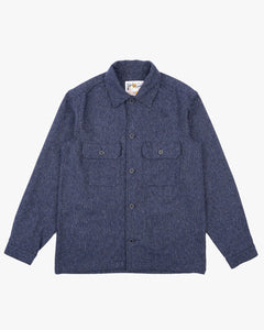Naked & Famous Denim Herringbone Triple Twist Work Shirt - Indigo
