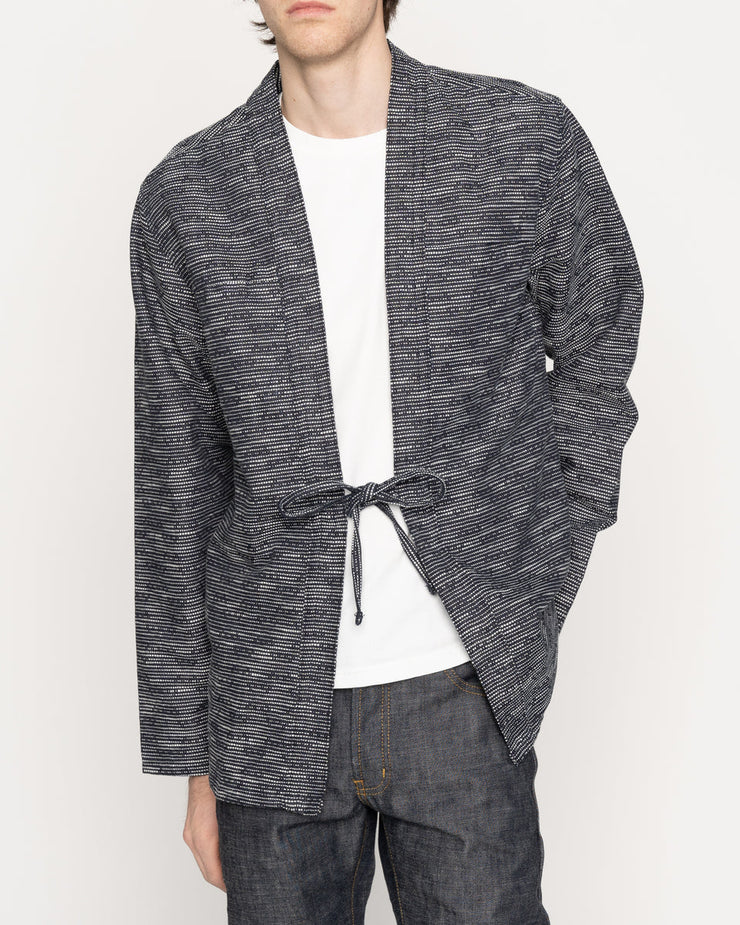 Naked & Famous Denim Kimono Shirt - Slub Sashiko Denim