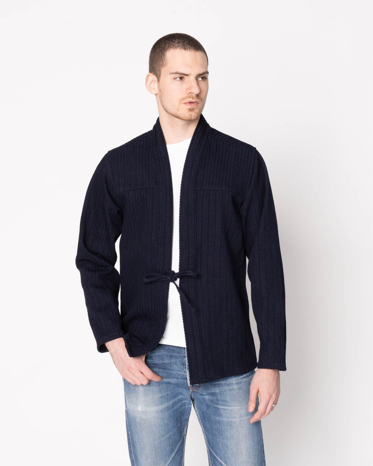 Naked & Famous Denim Kimono Shirt - Indigo Sugiaya | Naked & Famous Denim Shirts | JEANSTORE