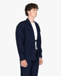 Naked & Famous Denim Kimono Shirt - Maekake Dobby
