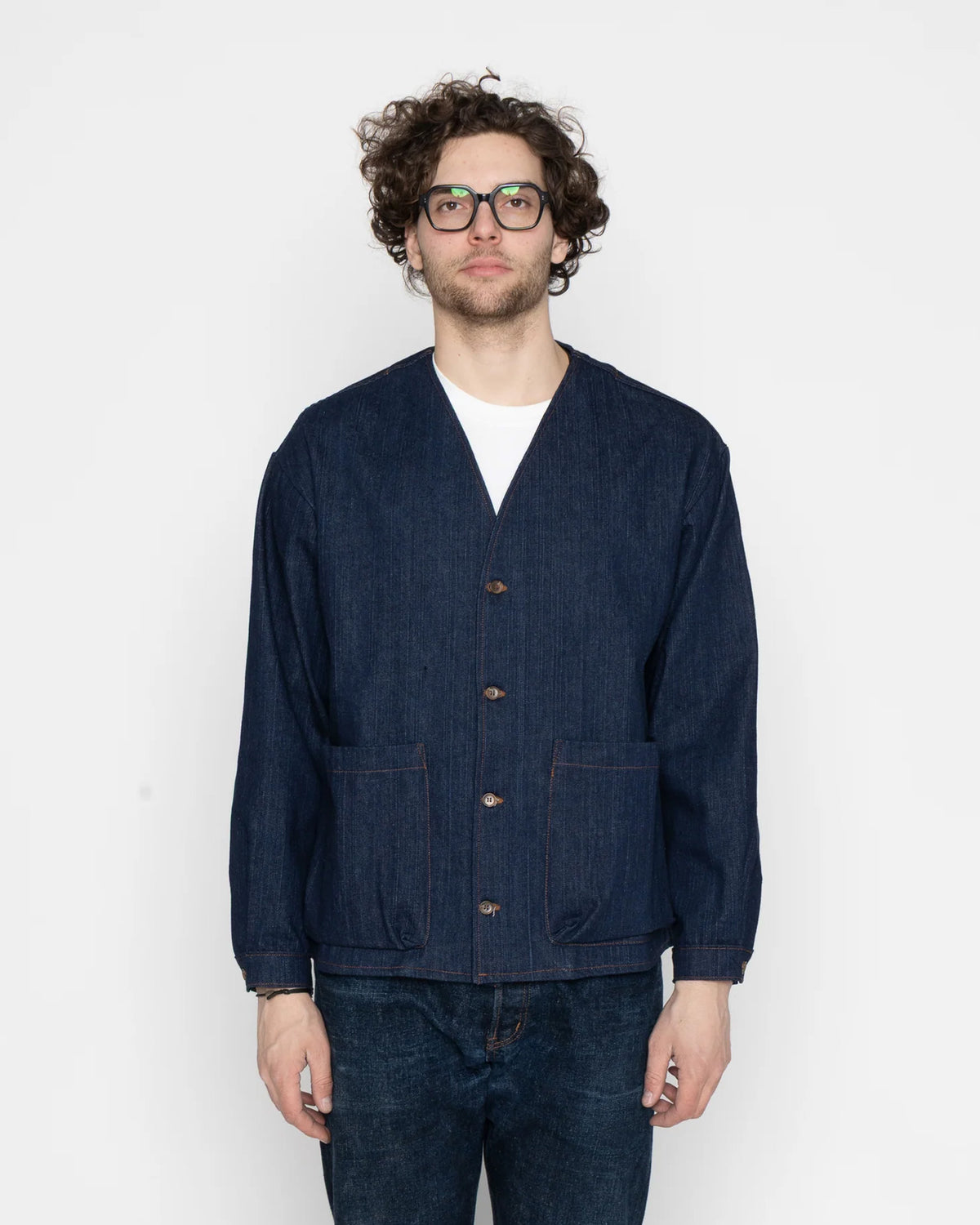 Naked & Famous Denim Wise Guy Jacket - Vertical Slub Denim | Naked & Famous Denim Jackets & Coats | JEANSTORE