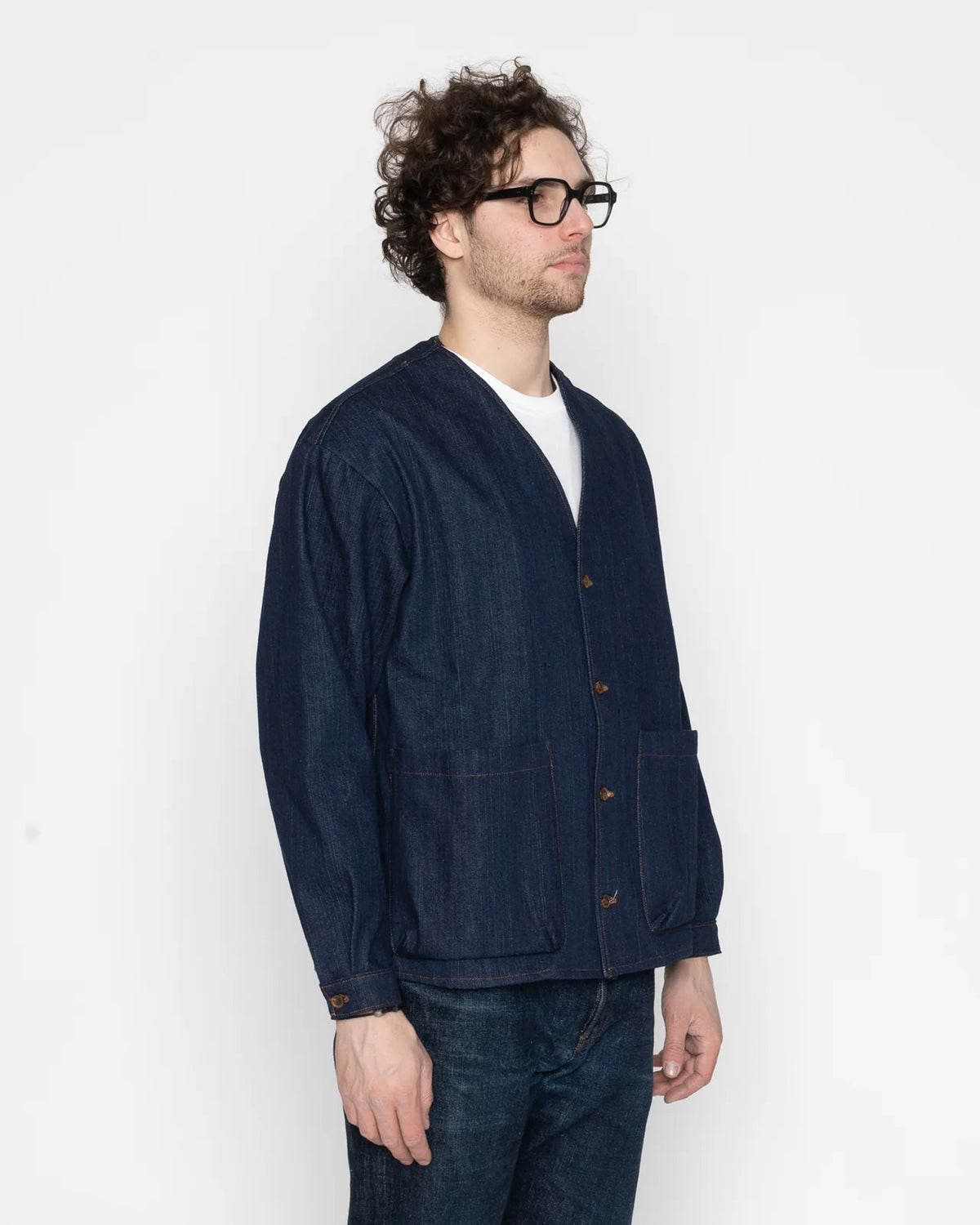 Naked & Famous Denim Wise Guy Jacket - Vertical Slub Denim | Naked & Famous Denim Jackets & Coats | JEANSTORE