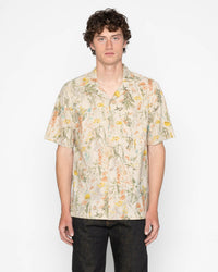 Naked & Famous Denim Aloha Shirt - Flowers Painting