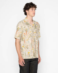 Naked & Famous Denim Aloha Shirt - Flowers Painting