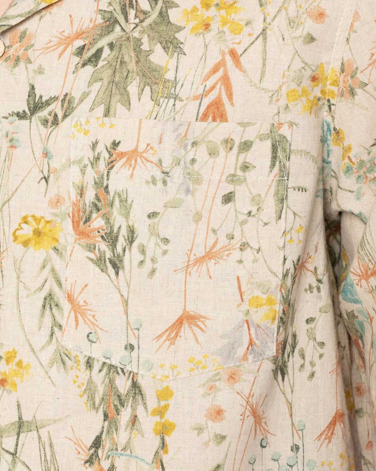 Naked & Famous Denim Aloha Shirt - Flowers Painting