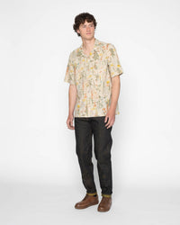 Naked & Famous Denim Aloha Shirt - Flowers Painting