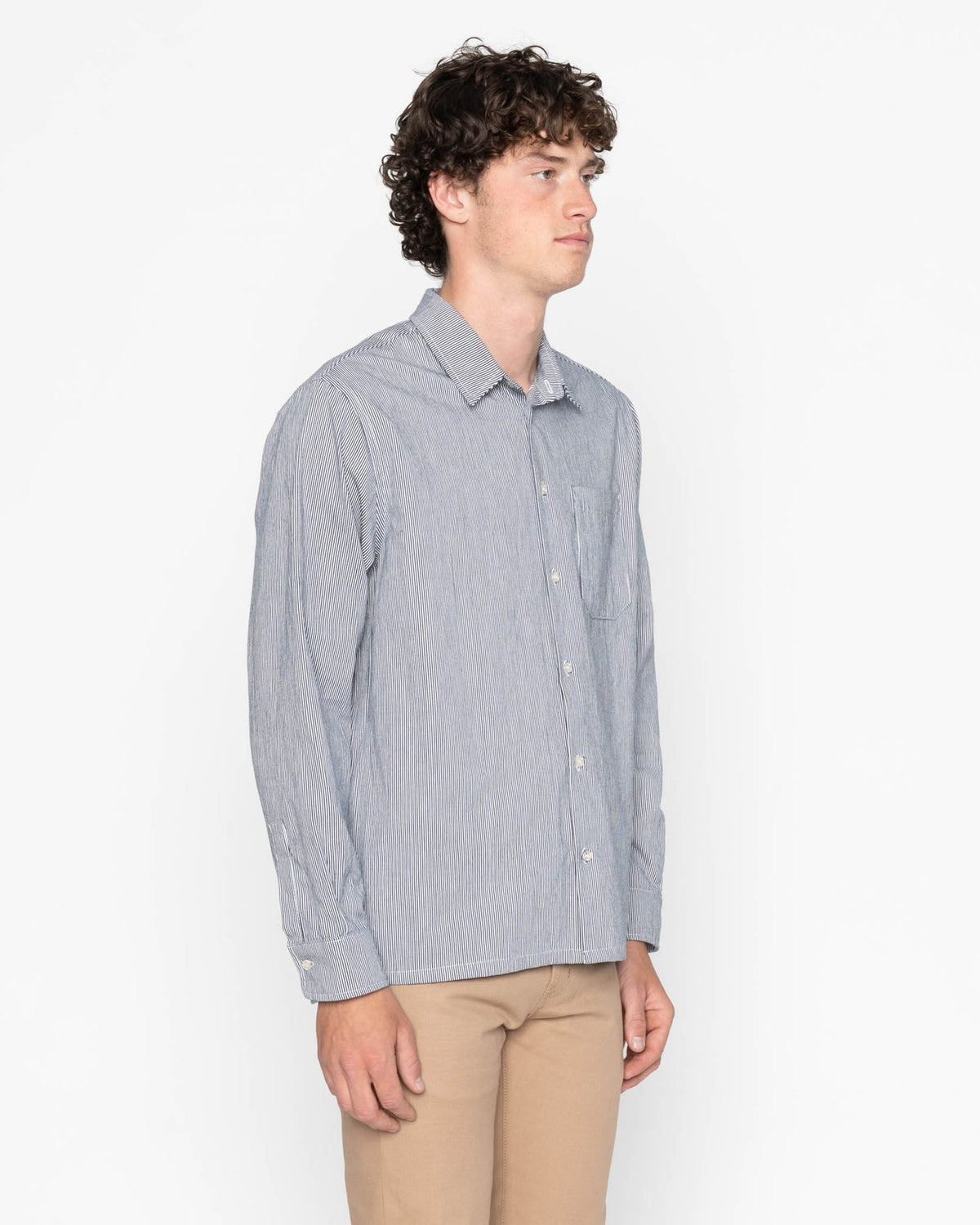 Naked & Famous Denim True Shirt - Organic Hickory | Naked & Famous Denim Shirts | JEANSTORE