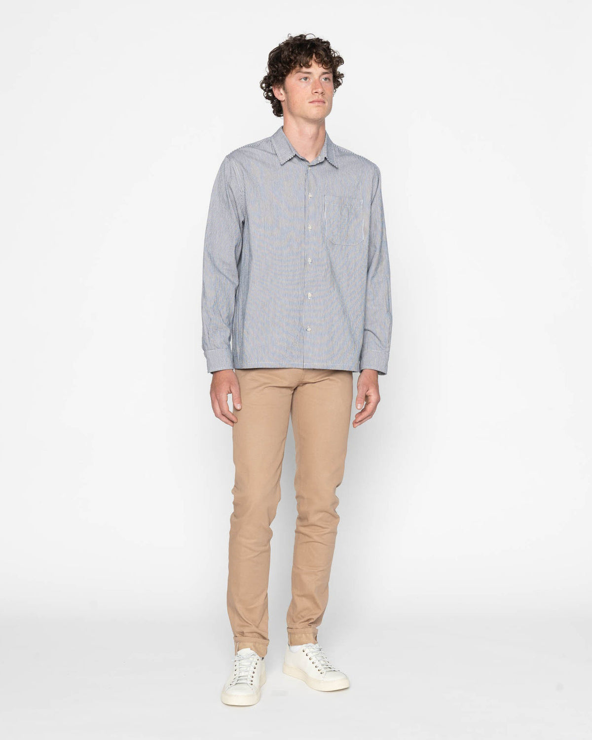 Naked & Famous Denim True Shirt - Organic Hickory | Naked & Famous Denim Shirts | JEANSTORE