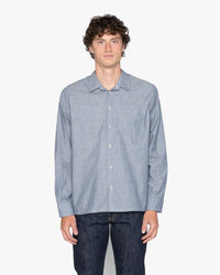 Naked & Famous Denim True Shirt - Indigo Stripe Selvedge | Naked & Famous Denim Shirts | Jeanstore