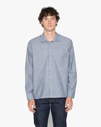 Naked & Famous Denim True Shirt - Indigo Stripe Selvedge