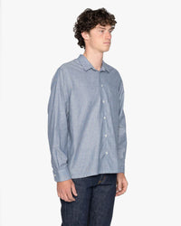 Naked & Famous Denim True Shirt - Indigo Stripe Selvedge | Naked & Famous Denim Shirts | Jeanstore