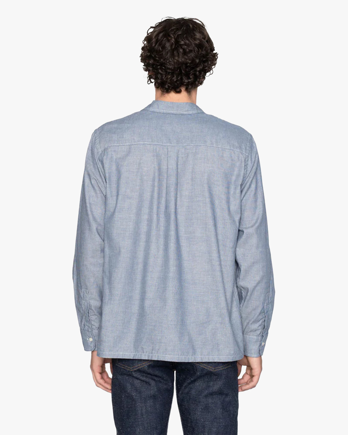 Naked & Famous Denim True Shirt - Indigo Stripe Selvedge | Naked & Famous Denim Shirts | Jeanstore