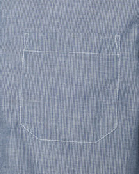 Naked & Famous Denim True Shirt - Indigo Stripe Selvedge | Naked & Famous Denim Shirts | Jeanstore
