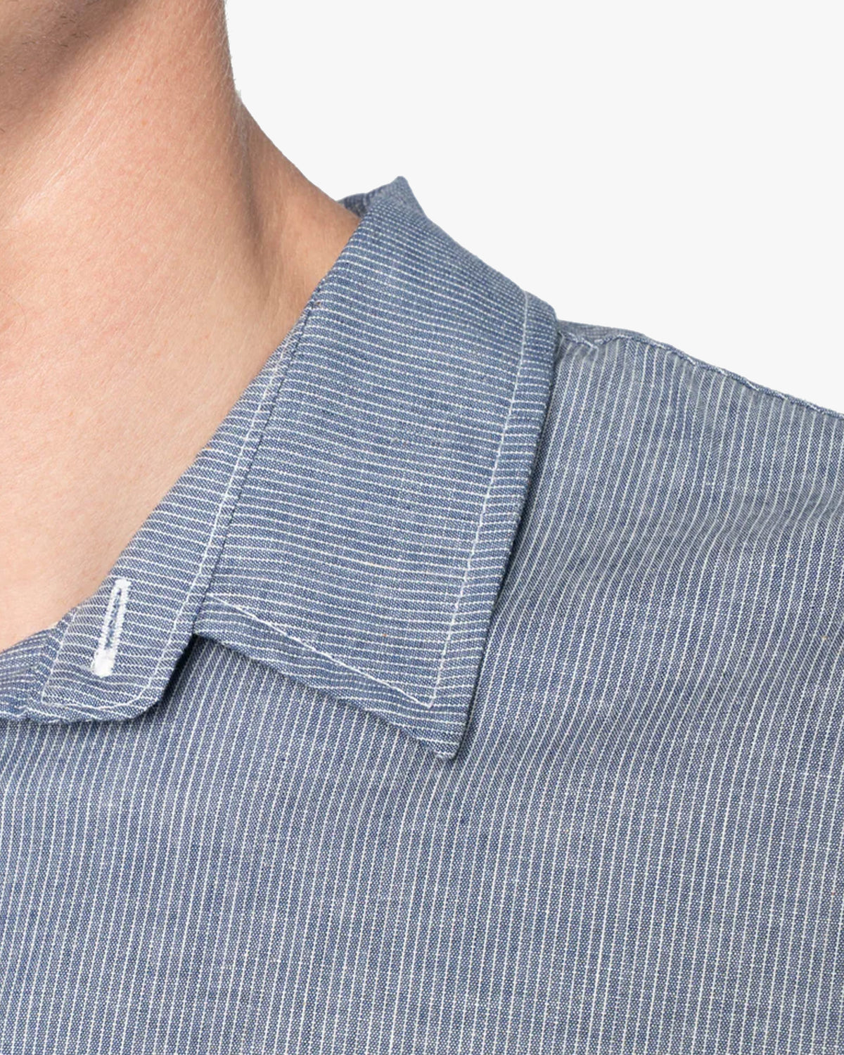 Naked & Famous Denim True Shirt - Indigo Stripe Selvedge | Naked & Famous Denim Shirts | Jeanstore