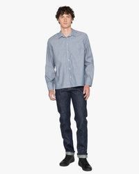 Naked & Famous Denim True Shirt - Indigo Stripe Selvedge | Naked & Famous Denim Shirts | Jeanstore