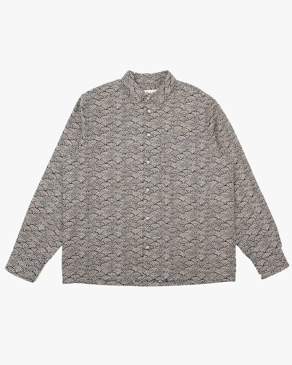 Naked & Famous Denim True Shirt - Seigaiha Waves