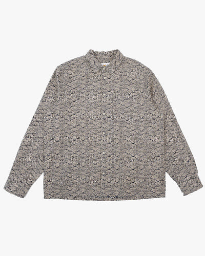 Naked & Famous Denim True Shirt - Seigaiha Waves