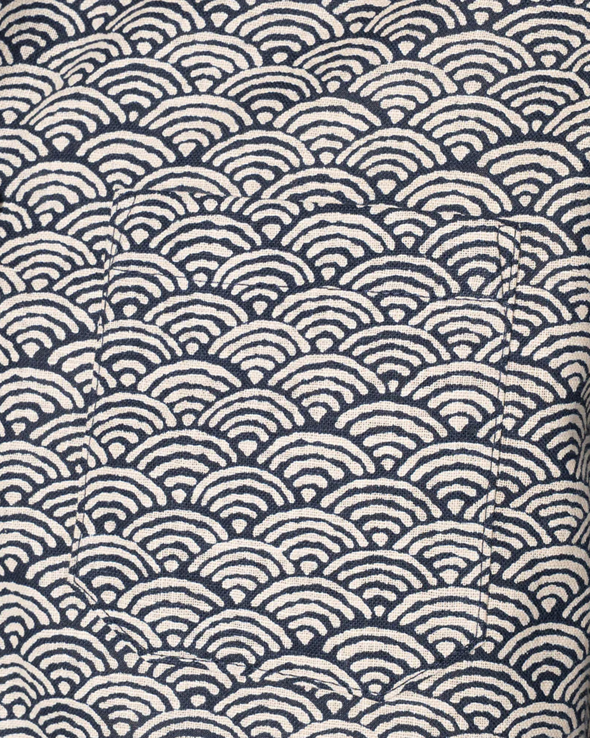 Naked & Famous Denim True Shirt - Seigaiha Waves