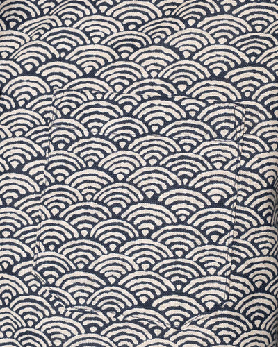 Naked & Famous Denim True Shirt - Seigaiha Waves