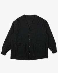 Naked & Famous Wise Guy Linen Blend Denim Jacket - Black