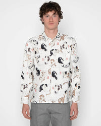 Naked & Famous Denim True Shirt - Japanese Neko Cats