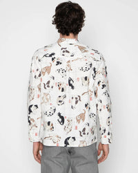 Naked & Famous Denim True Shirt - Japanese Neko Cats