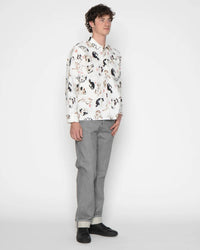 Naked & Famous Denim True Shirt - Japanese Neko Cats