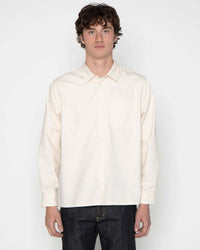 Naked & Famous Denim True Shirt - Natural Seed Ecru