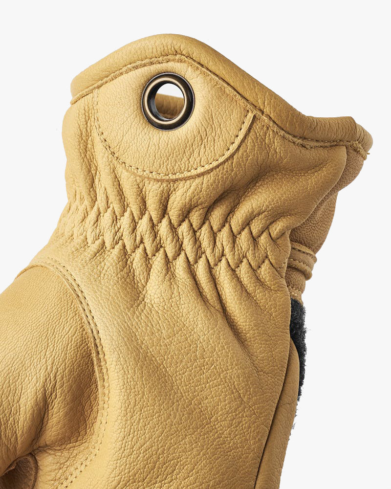 Hestra Daniel Insulated Wool & Leather Gloves - Charcoal / Tan