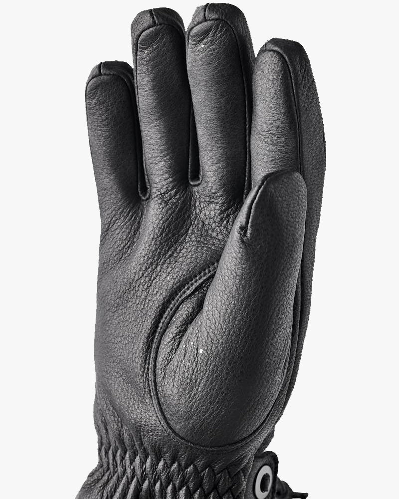 Hestra Daniel Insulated Wool & Leather Gloves - Charcoal / Black