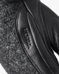 Hestra Daniel Insulated Wool & Leather Gloves - Charcoal / Black