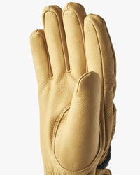 Hestra Daniel Insulated Wool & Leather Gloves - Charcoal / Tan