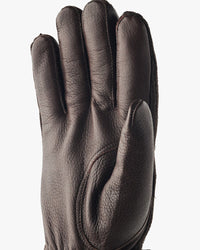 Hestra Table Cut Handmade Christopher Elk Leather & Cashmere Gloves - Espresso