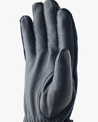 Hestra Table Cut Handmade Christopher Elk Leather & Cashmere Gloves - Navy | Hestra Gloves | JEANSTORE